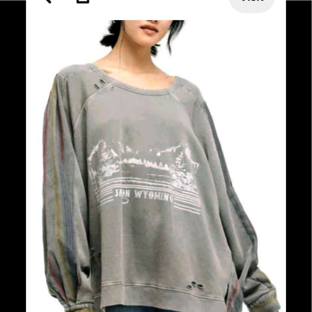 FP Jackson WY Distressed Pullover XS - Picture 1 of 4